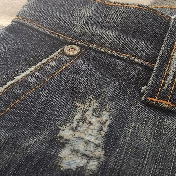 Frankie B Limited Edition Jeans - Embroidered Butterfly Pockets & Boot Cut Leg - Picture 5 of 14